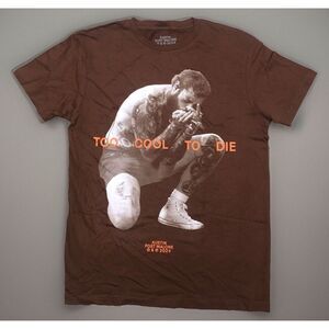 Post Malone Official Merchandise Austin 2024  T Shirt‎ Brown M NEW